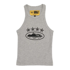 Corteiz 4Starz Alcatraz Damen Tank Top Grau