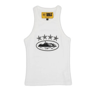 Corteiz 4Starz Alcatraz Damen Tank Top Weiß