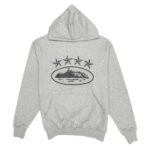 Corteiz 4Starz Alcatraz Hoodie Grau
