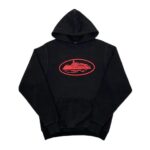 Corteiz Alcatraz Hoodie Schwarz Rot