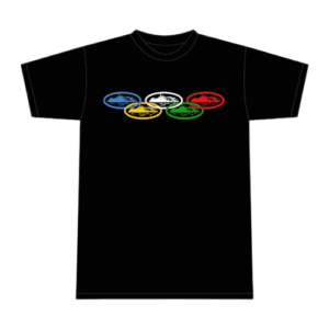 Corteiz Alcatraz Olympia-T-Shirt Schwarz