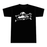 Corteiz Alcatraz Totenkopf T-Shirt Schwarz