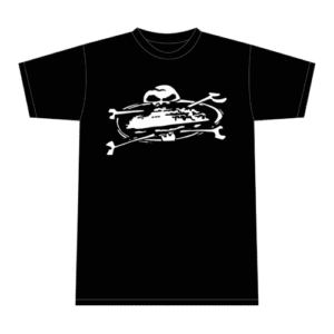 Corteiz Alcatraz Totenkopf T-Shirt Schwarz