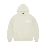 Corteiz Island Off-White Zip-Up Hoodie