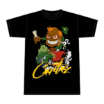 Corteiz Leprechaun 420 T-Shirt Schwarz