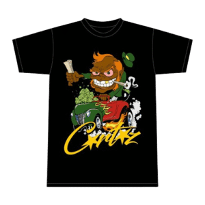 Corteiz Leprechaun 420 T-Shirt Schwarz