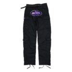Corteiz Purp Guerillaz Cargos Schwarz Lila