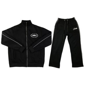 Corteiz Reißverschluss Schwarz Tracksuit