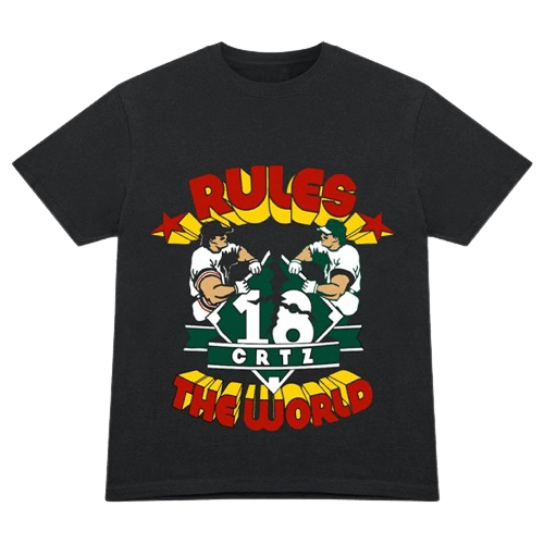 Corteiz Rtw Baseball-T-Shirt Schwarz Corteiz Rtw Baseball-T-Shirt Schwarz
