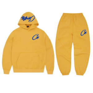 Corteiz Satin Yellow Tracksuit