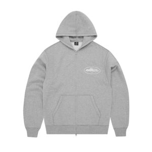 Corteiz Superior Royale Zip Hoodie Grau