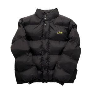 Schwarze Corteiz Bolo Jacke