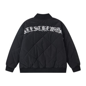 Schwarze Gesteppte Corteiz Jacke